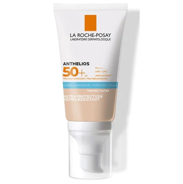LA ROCHE POSAY ANTHELIOS كريم ملون كريمي SPF50+ 50 مل + ماء حراري هدية