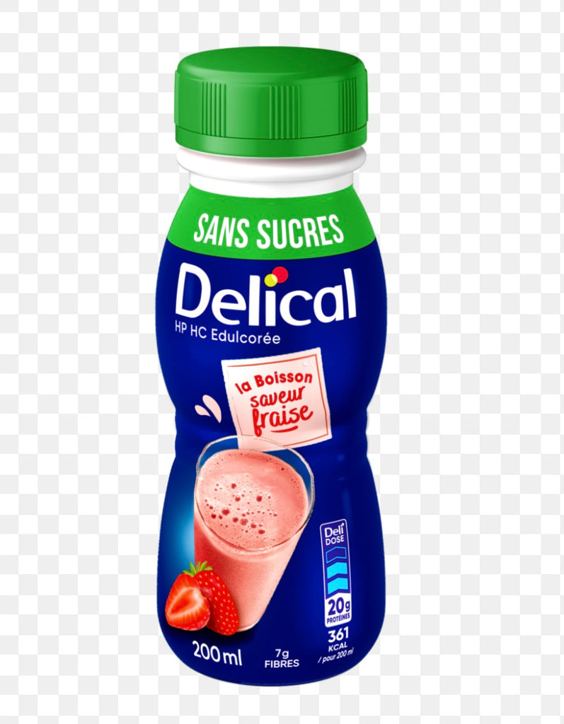 Délical Sans Sucre: 20G de protéine, 300 kcal, 7G de fibre (1 x 200ml)