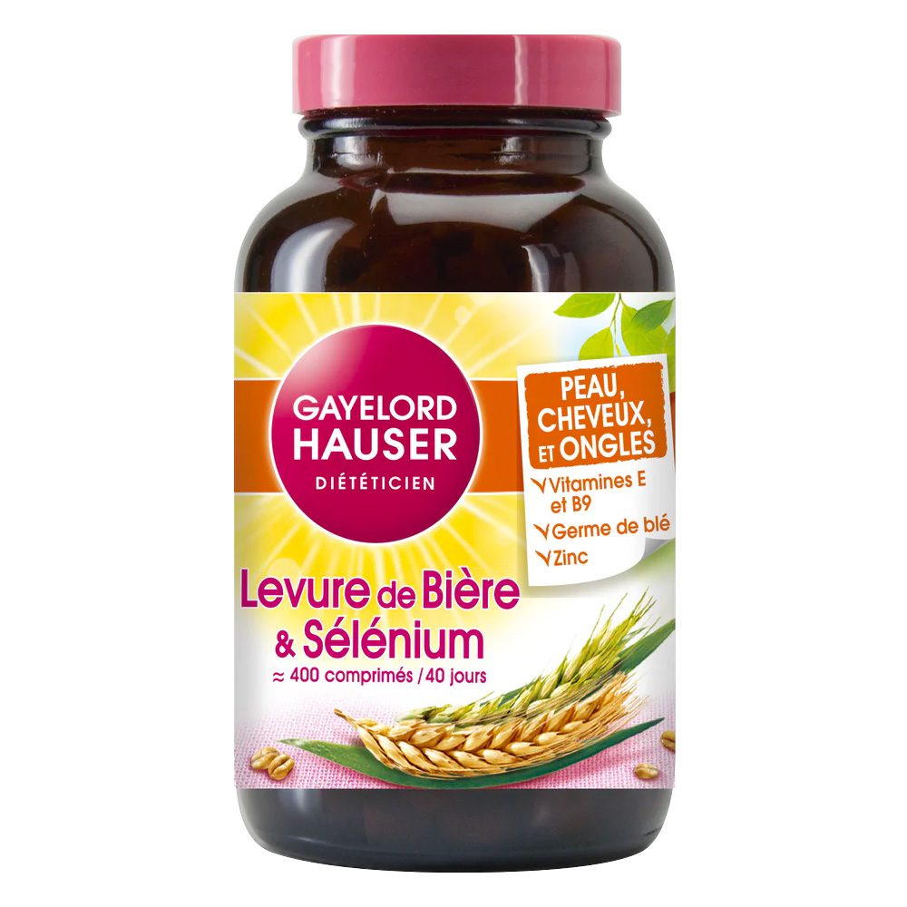 GAYELORD HAUSER LEVURE DE BIERE ET SELENIUM 400 COMPRIMÉS