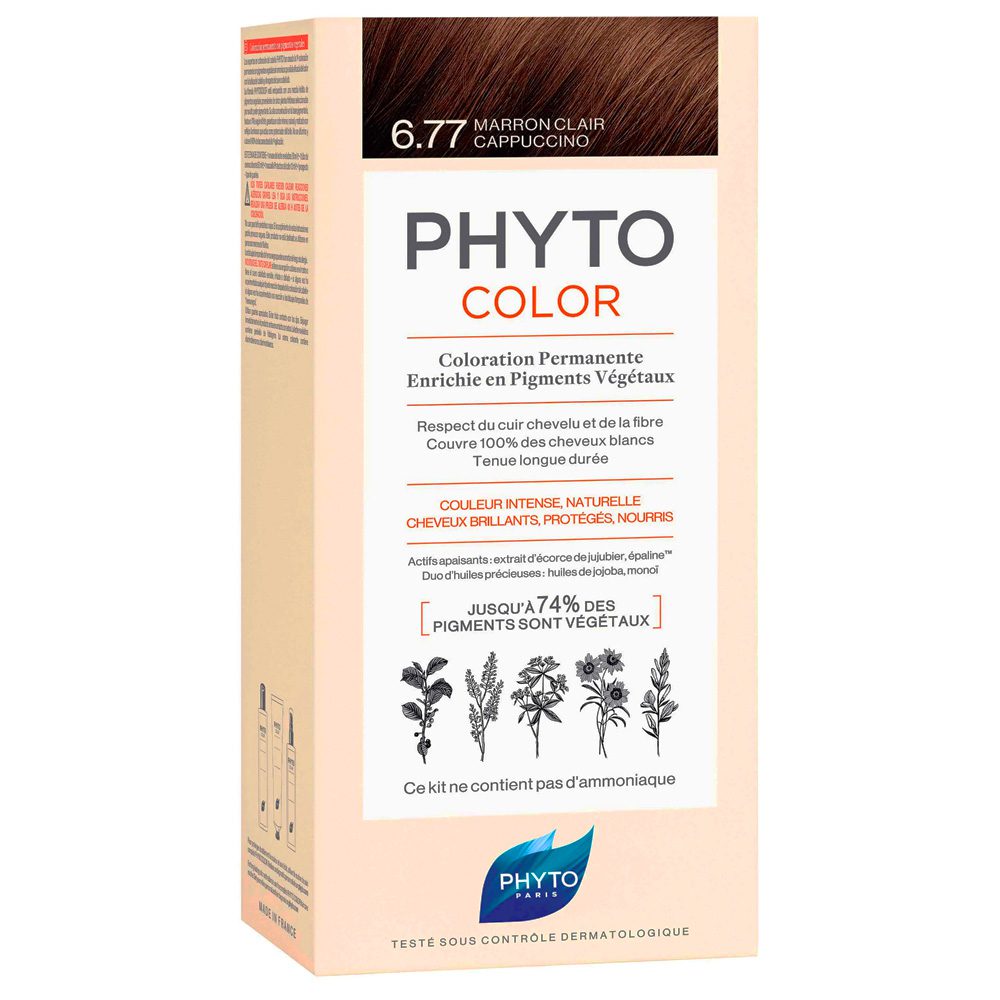 Phyto PhytoColor Coloration Permanente 6-77 Marron Clair Cappuccino