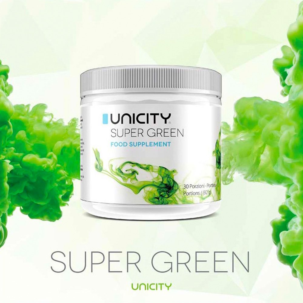 UNICITY SUPER GREEN Chlorophylle Poudre 92G