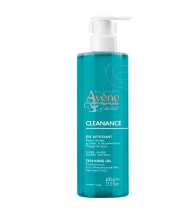 Avène Cleanance Gel Nettoyant Peaux Grasses & Acnéiques – 400 ml