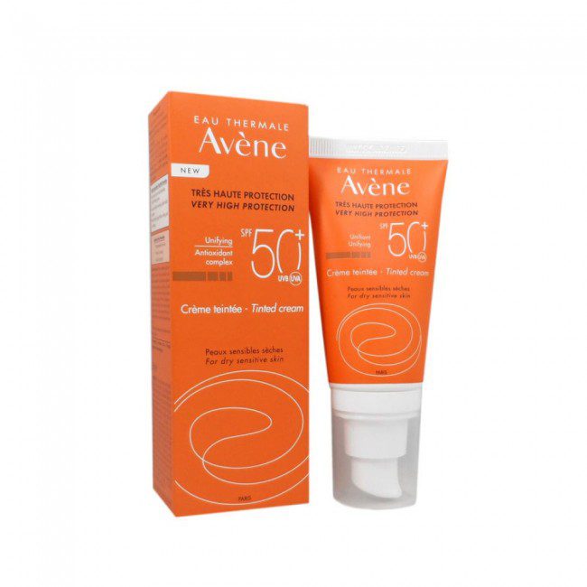 AVENE TRES HAUTE PROTECTION CREME TEINTEE PEAUX SENSIBLES SECHES SPF50+ 50ML