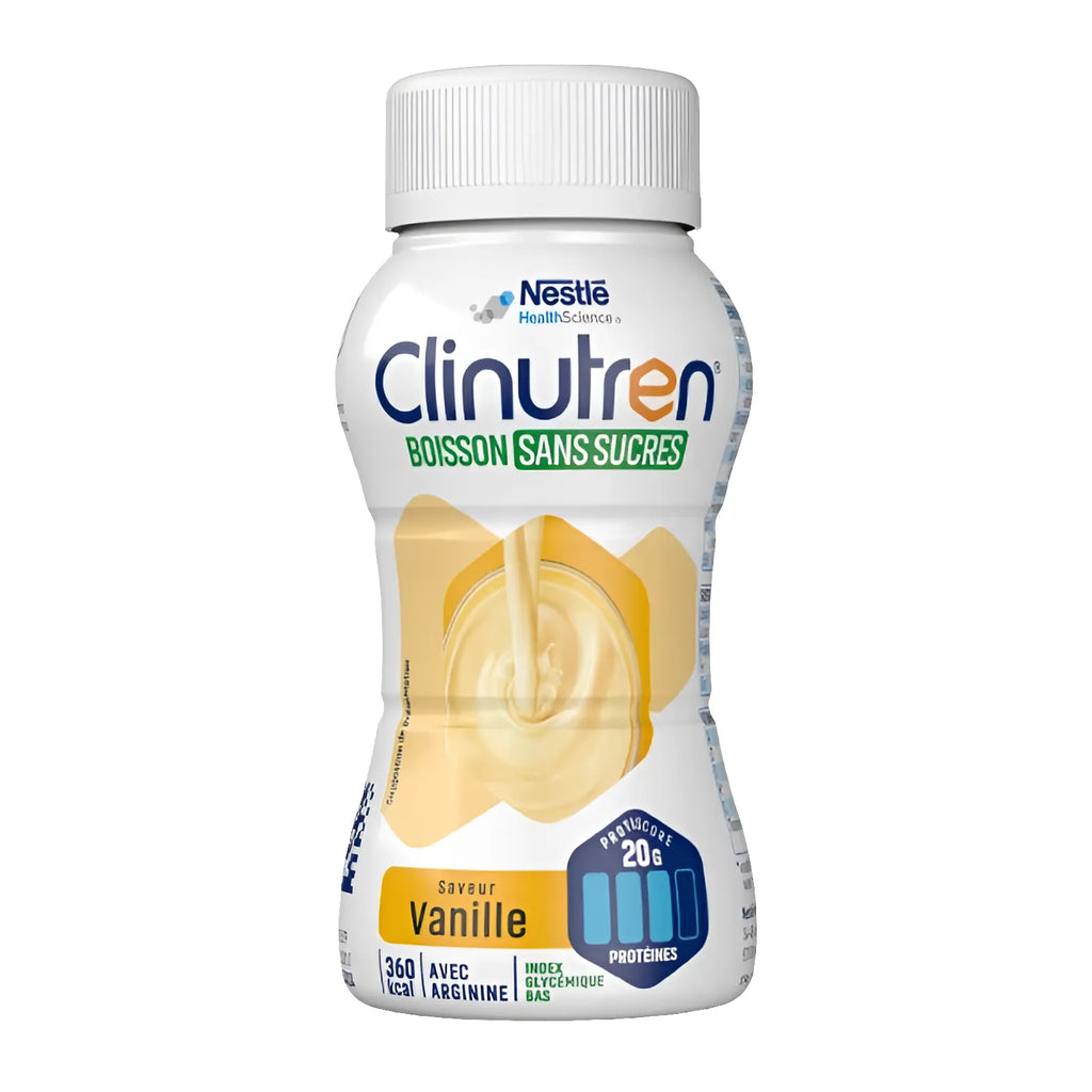 Clinutren sans sucre : 20G Protéine, 360 kcal, Vitamines et Minéraux