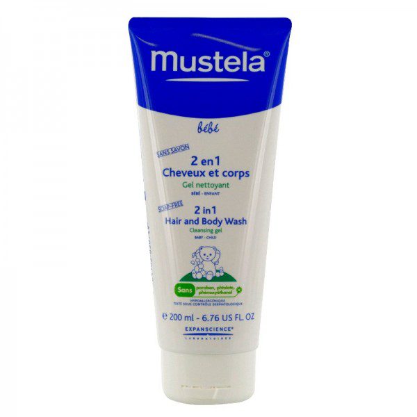MUSTELA 2 EN 1 GEL NETTOYANT CHEVEUX ET CORPS 200ML